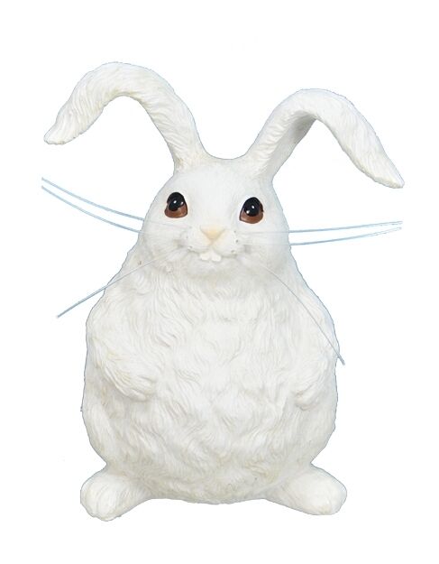 487x625 Easter Bunny Resin Figurine Standing Cotton Bunny - Standing Rabbit Drawing