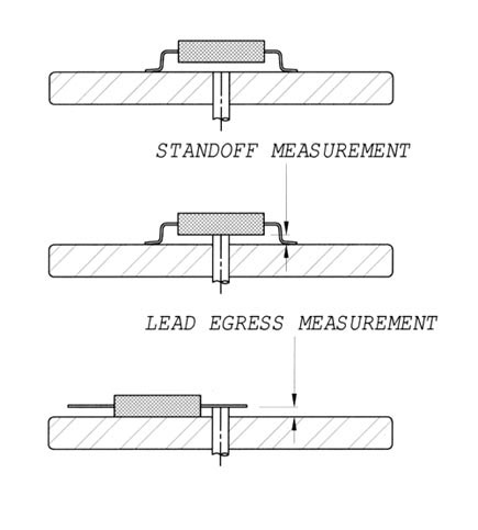 435x483 lead forming equipment fancort industries inc - Standoff Drawing