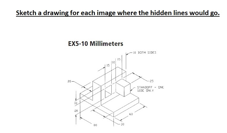736x432 solved sketch a drawing for each image where the hidden l - Standoff Drawing