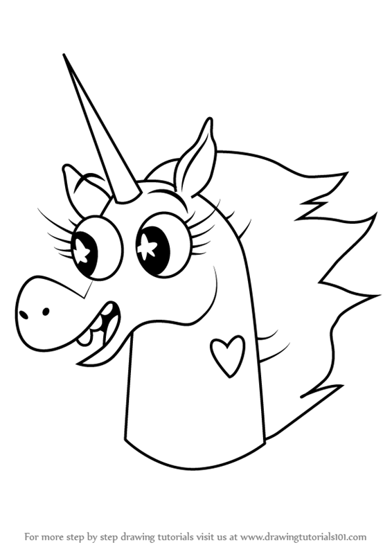 566x800 learn how to draw pony head from star vs the forces of evil - Star Cartoon Drawing