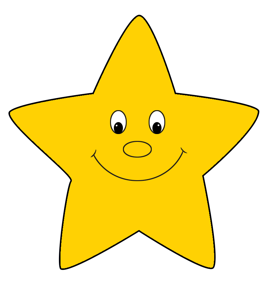 861x908 Collection Of Free Stars Drawing Cute Download On Ui Ex - Star Cartoon Drawing
