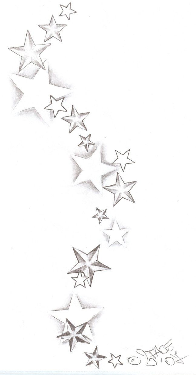 647x1236 Nautical Star Tattoos Design Sample - Star Design Drawing