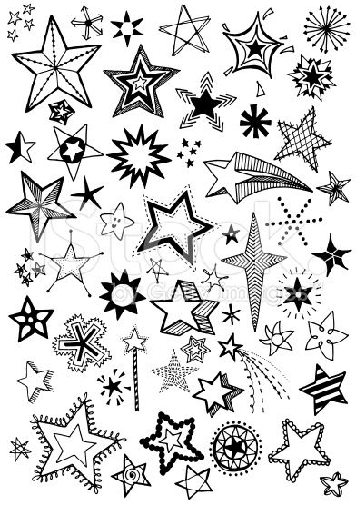 392x556 Quirky And Fun Hand Drawn Star Vector Shapes Hpc Hopekids - Star Design Drawing
