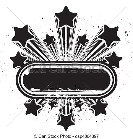 450x470 Star Design Element Star Vector Grunge Border - Star Design Drawing