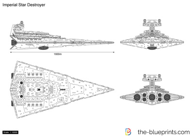 400x283 Imperial Star Destroyer Vector Drawing - Star Destroyer Drawing
