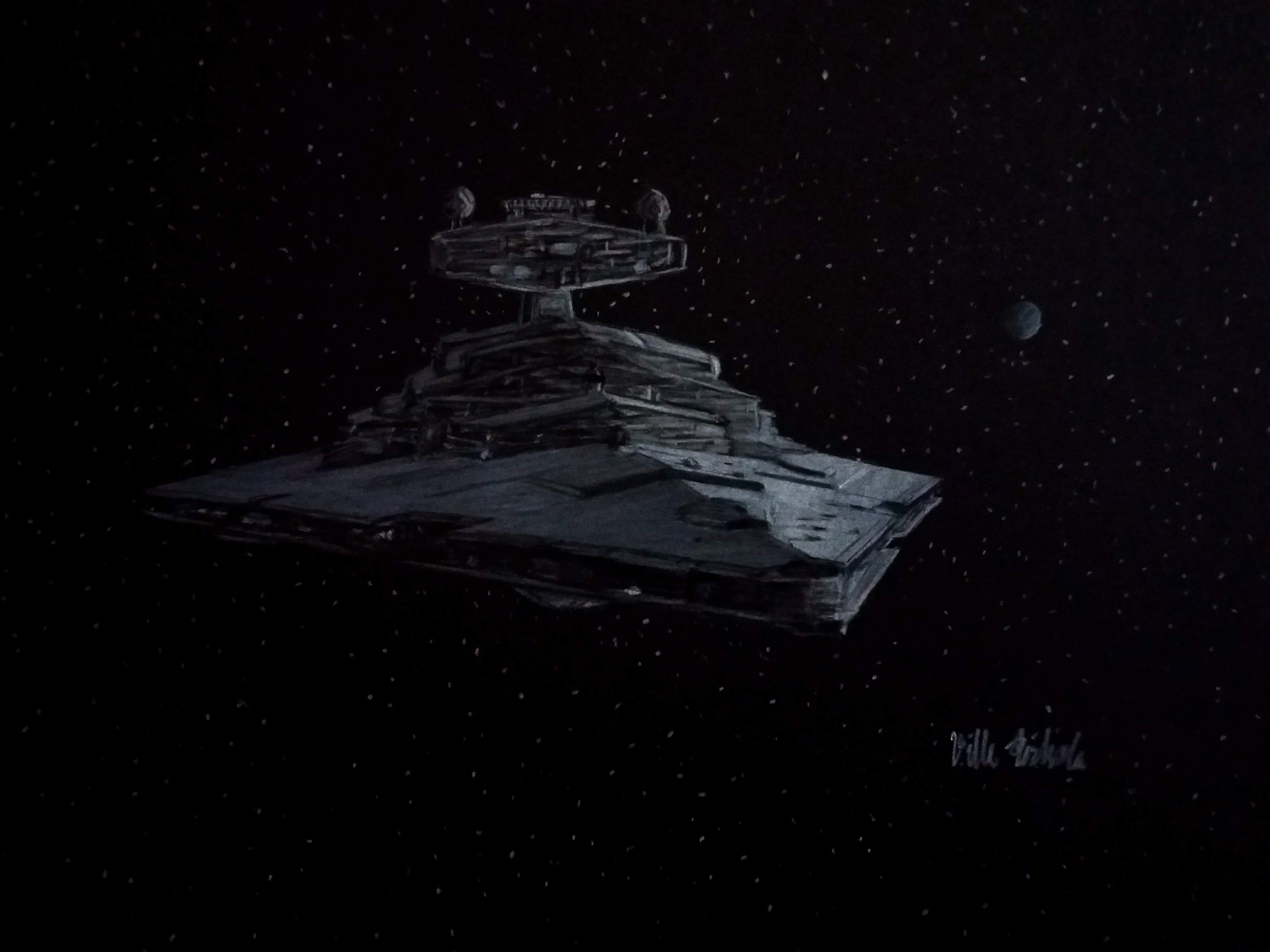 4128x3096 Imperial Class Star Destroyer Stalker Drawing - Star Destroyer Drawing