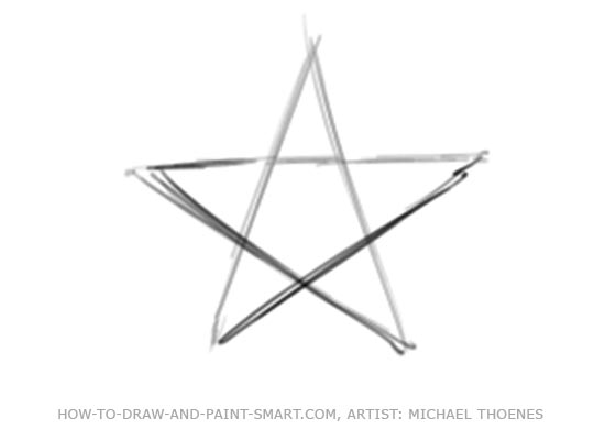 550x401 draw a star shape - Star Drawing