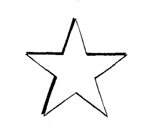 518x438 Point Star Drawing - Star Drawing