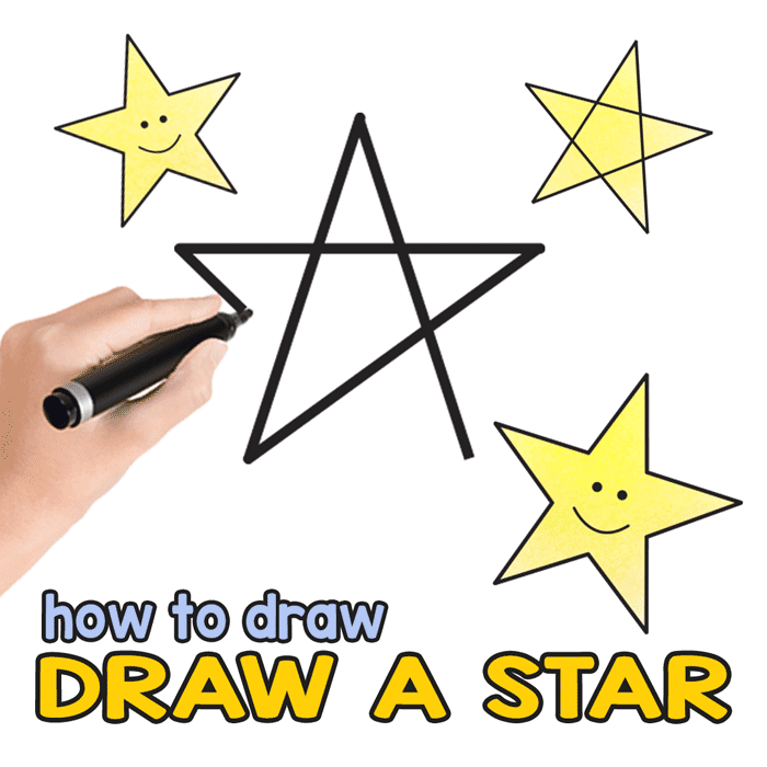 700x700 How To Draw A Star - Star Drawing