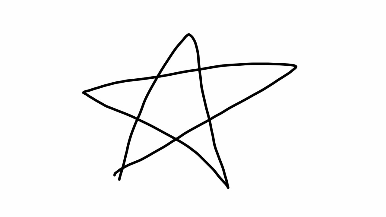 1280x720 How To Draw A Star Easy Simple Way Drawing Tutorial Subscribe - Star Drawing