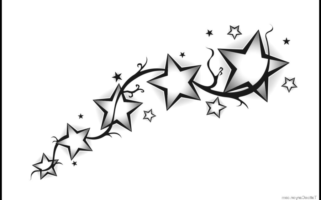 1024x640 shooting star tattoo designs tribal shooting star drawing viewing - Star Drawing