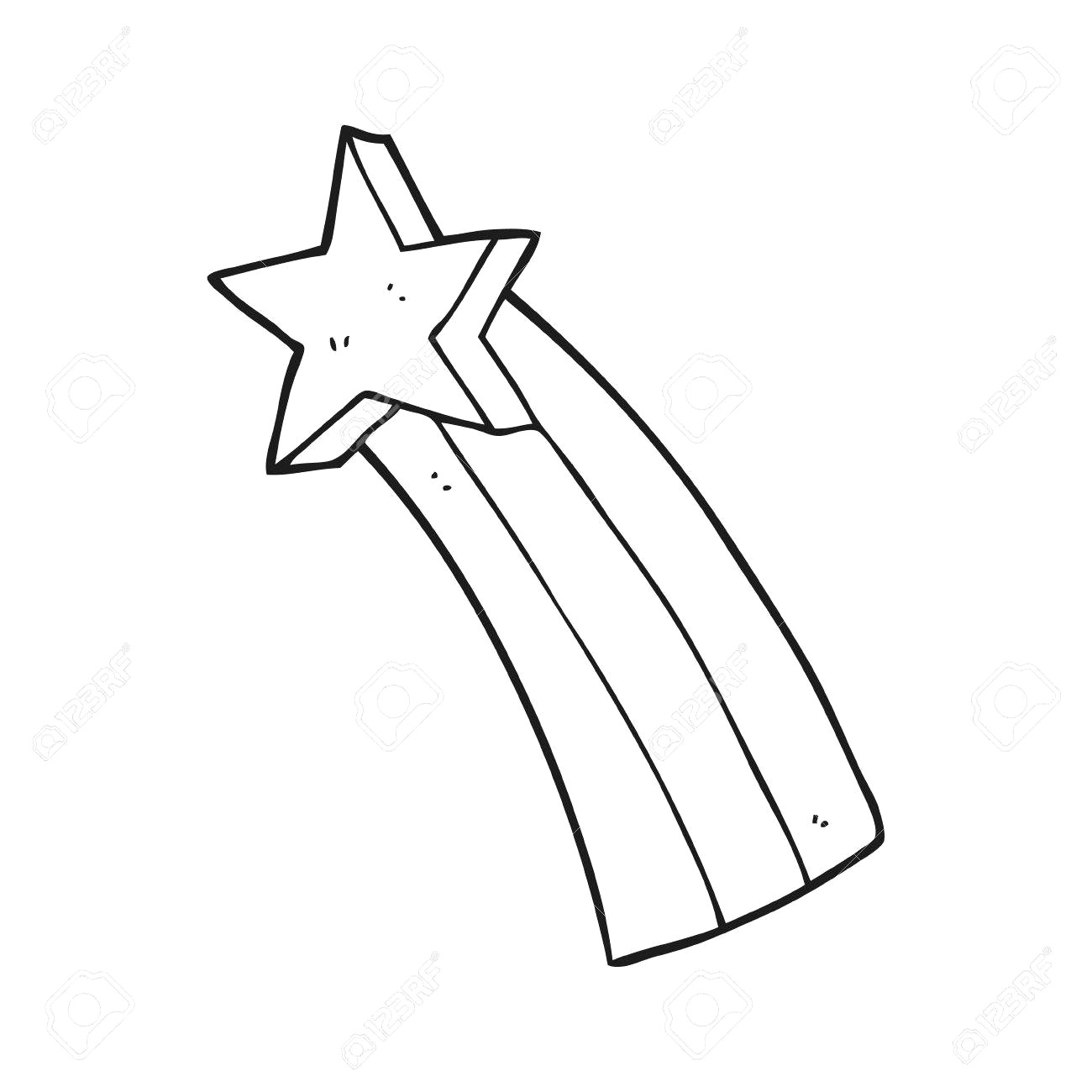 1300x1300 Coloring Book Star Shooting Clip Art Stars Drawing Png Download - Star Drawing Black And White