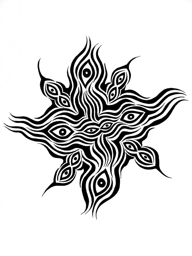 675x900 Eyes A Star Drawing - Star Drawing Black And White