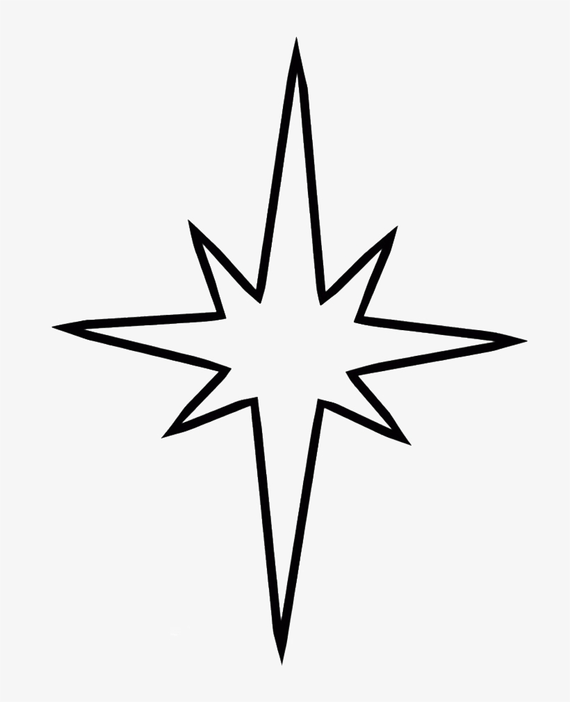 820x1010 Free Library Christmas Star Clipart Black And White - Star Drawing Black And White