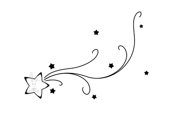 600x450 sample shooting star tattoo designs tribal shooting star drawing - Star Drawing Designs