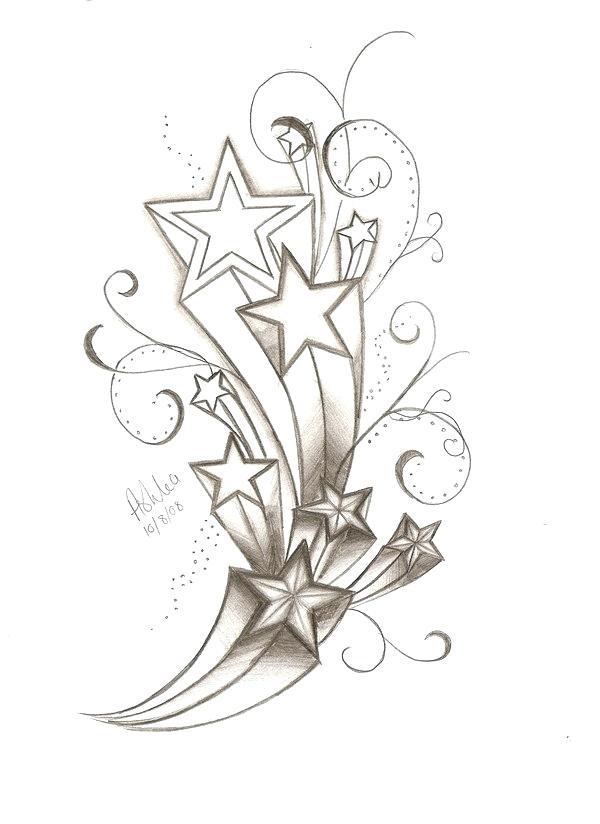 Star Drawing Designs at PaintingValley.com | Explore collection of Star ...