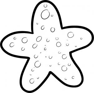 302x301 How To Draw How To Draw A Starfish For Kids - Star Drawing For Kids