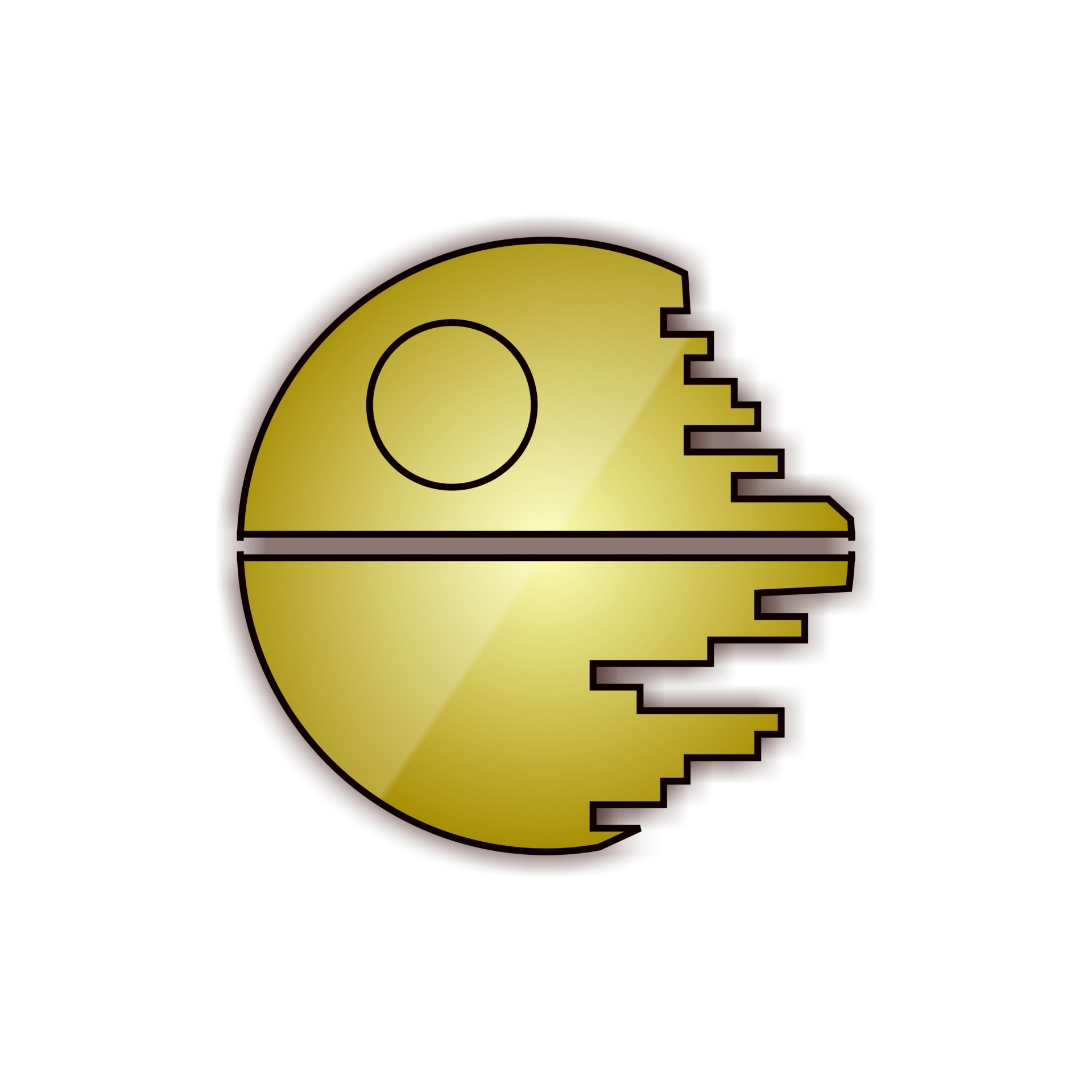 1920x1920 Deadstar, Dead, Star, Drawing, Yellow - Star Drawing Outline