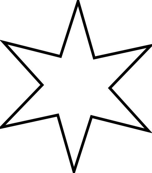 522x593 Outline Star Clip Art Free Vector In Open Office Drawing - Star Drawing Outline
