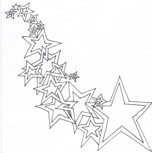 600x603 star outline images stars drawing outline clip art - Star Drawing Outline