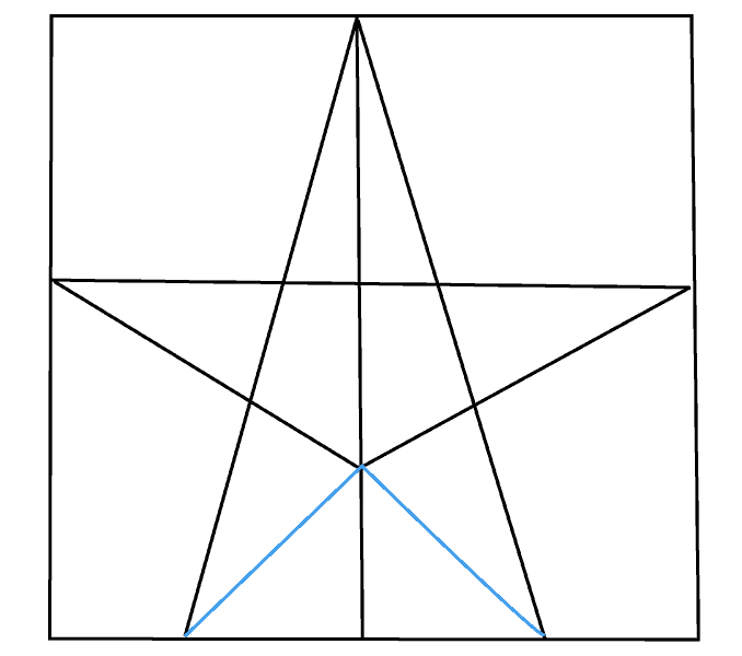 678x600 How To Draw A Star Step - Star Line Drawing