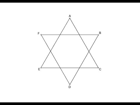 480x360 How To Draw A Star Of David - Star Line Drawing