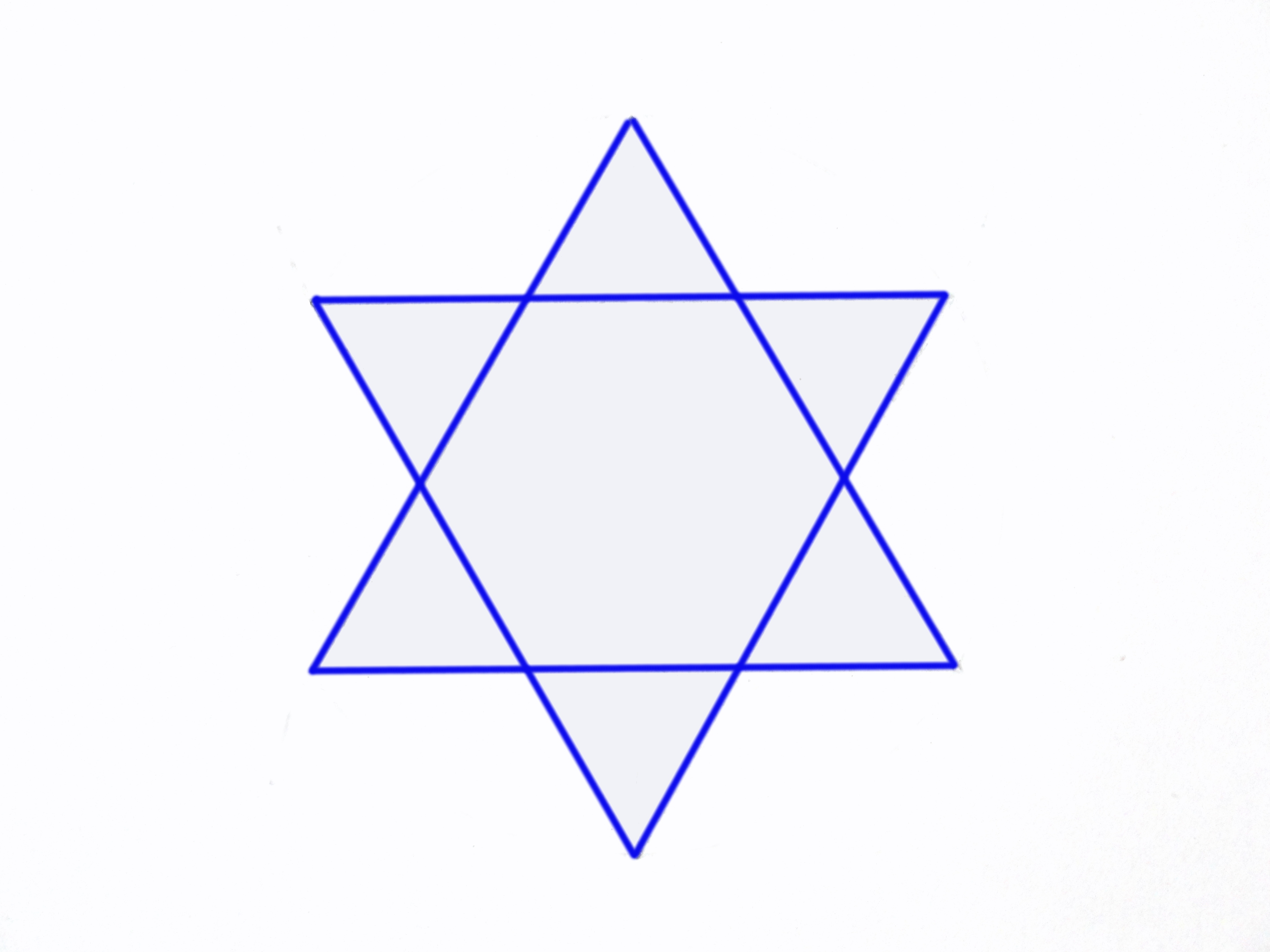 3648x2736 how to create the star of david using a pencil, ruler and compass - Star Of David Drawing