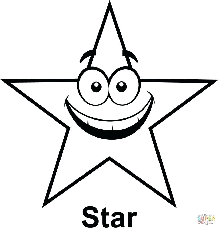 854x887 star coloring pages star drawing outline at com free for personal - Star Outline Drawing