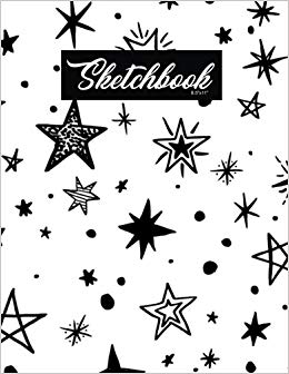 260x336 Sketch Book X Lovely Star Pattern Large Sketchbook - Star Pattern Drawing
