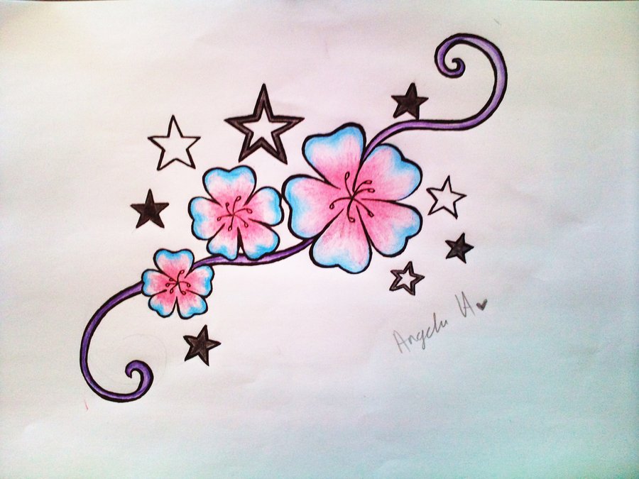 Star Tattoo Drawing at PaintingValley.com | Explore collection of Star ...