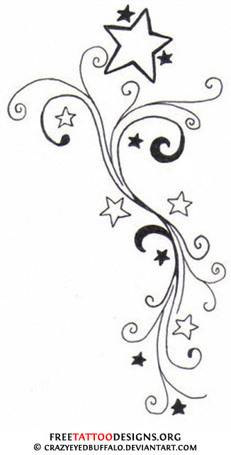 326x640 Star Tattoos Shooting Stars And Nautical Star Tattoo Designs - Star Tattoo Drawing