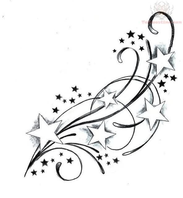 592x640 Star Tattoos Designs - Star Tattoo Drawing