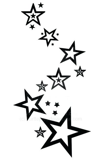 Star Tattoo Drawing Designs at PaintingValley.com | Explore collection ...