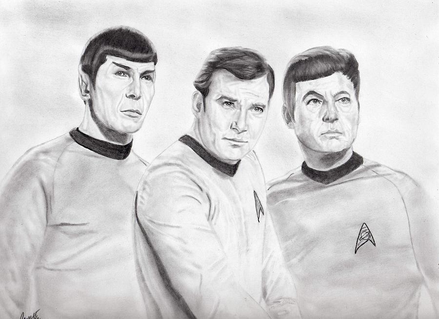 900x654 star trek command drawing - Star Trek Drawings