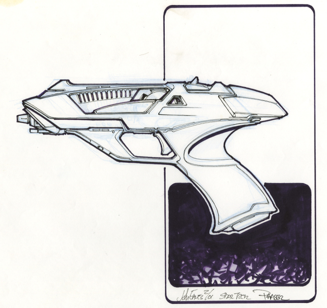 655x616 star trek enterprise phaser concept designs - Star Trek Enterprise Drawing