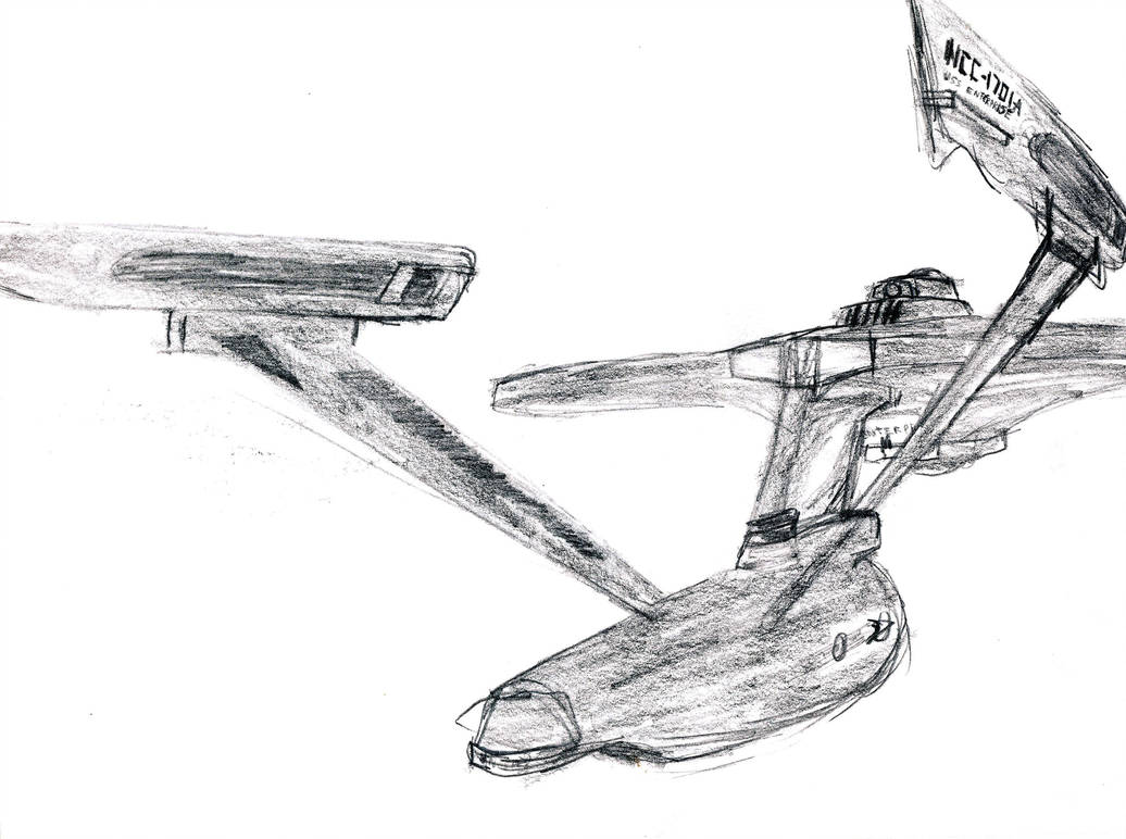 1036x772 star trek enterprise - Star Trek Enterprise Drawing