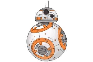 300x200 how to draw chopper, grumpy astromech droid from star wars rebels - Star Wars Cartoon Drawing