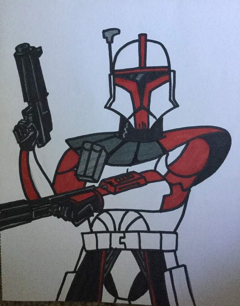 768x979 clone trooper drawing - Star Wars Clone Drawing
