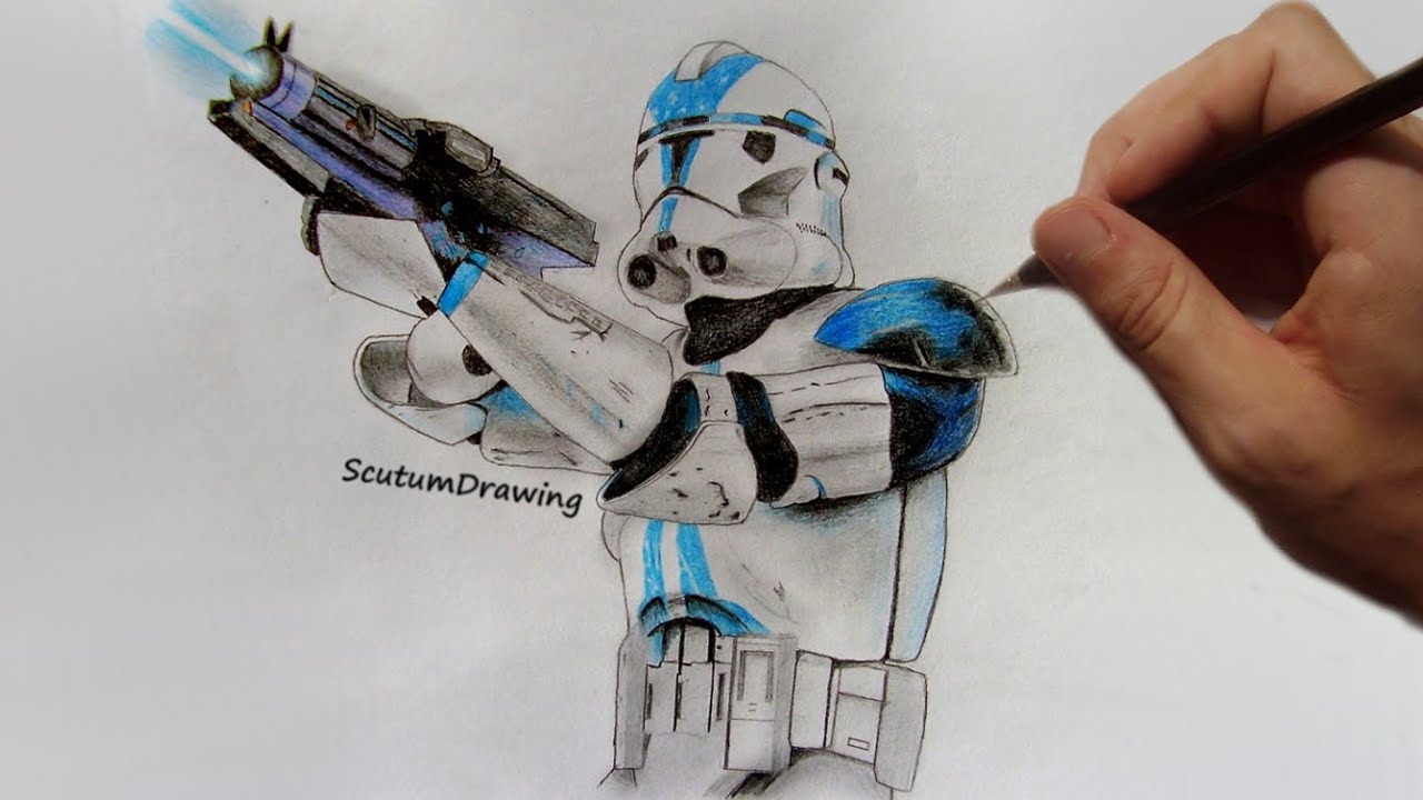 Star Wars Clone Trooper Drawing at Explore