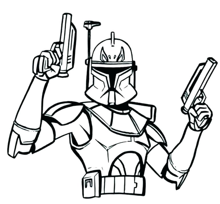 770x714 coloring pages of star wars clone trooper on free angry birds - Star Wars Clone Trooper Drawing