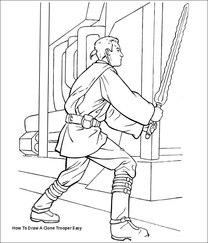 680x794 how to draw a clone trooper easy - Star Wars Clone Trooper Drawing