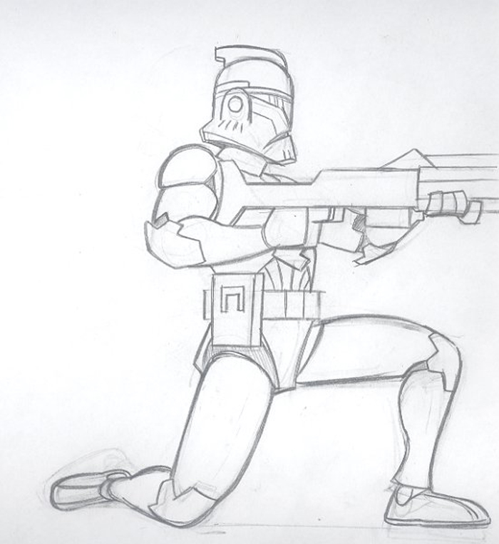 Star Wars Clone Trooper Drawing at Explore