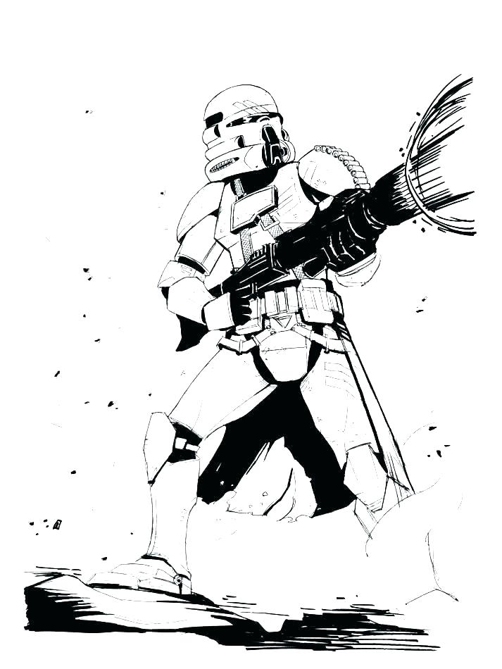 713x950 star wars clone coloring pages - Star Wars Clone Trooper Drawing