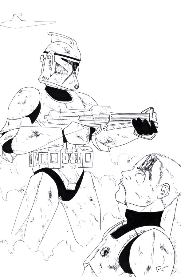 589x900 image result for star wars the clone wars clone trooper photoshop - Star Wars Clone Wars Drawings