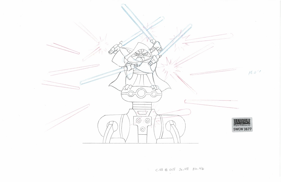 1122x726 star wars clone wars yoda animation drawing c w - Star Wars Clone Wars Drawings