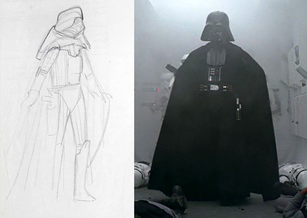600x426 A Long Time Ago In Drawings Far Far Away - Star Wars Darth Vader Drawing