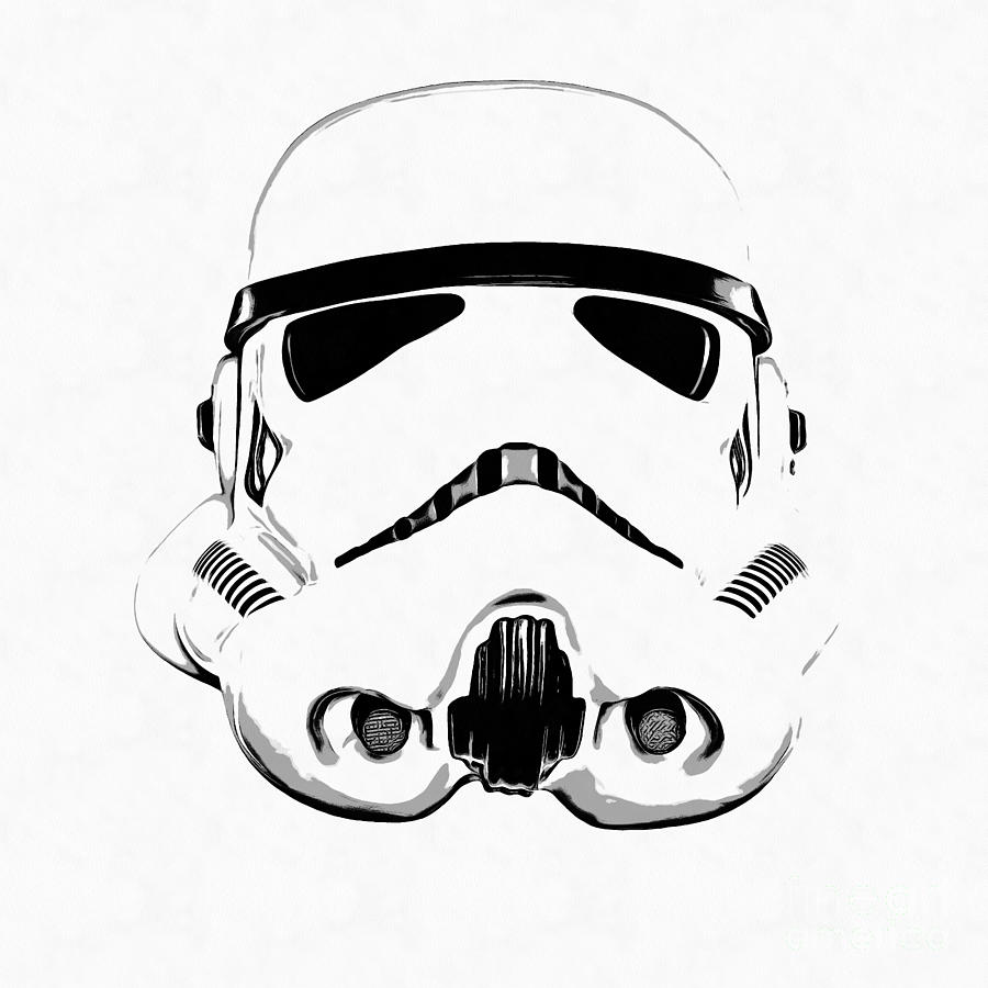 900x900 Star Wars Stormtrooper Helmet Graphic Drawing Digital Art - Star Wars Drawing Art