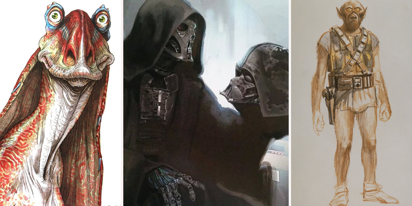 1400x700 Unused Star Wars Concept Art Designs That Would've Changed - Star Wars Drawing Art