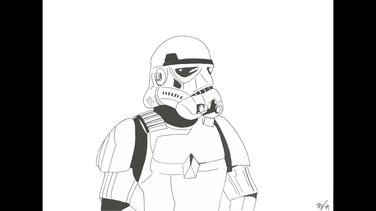 1280x720 How To Draw A Stormtrooper - Star Wars Drawing Pictures