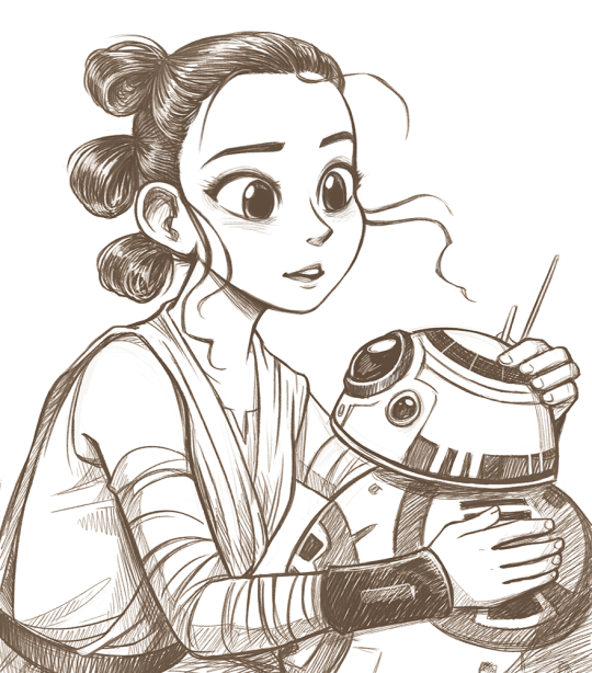 540x614 courtney godbey illustration star wars star wars drawings - Star Wars Drawing Pictures